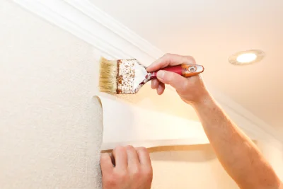 Pose de papier peint à Chamery — revêtements muraux et toiles de verre